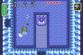 Link catching the Golden Bee in the Ice Cave from A Link to the Past