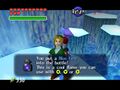 Link obtaining Blue Fire in Ocarina of Time