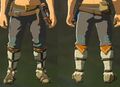 Link wearing the Sand Boots from Breath of the Wild
