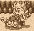 Photograph of Marin falling on Link from Link's Awakening DX