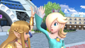 Zelda high-fiving Rosalina