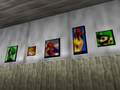 The Super Mario-themed portraits from Ocarina of Time