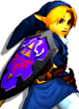 Link's Zora Tunic alternate costume from Super Smash Bros. Melee