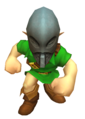 Link walking while wearing the Giant's Mask in Majora's Mask 3D