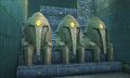 Statues in the Earth Temple from Hyrule Warriors Legends