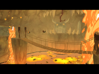 Dragon Roost Cavern screenshot from The Wind Waker