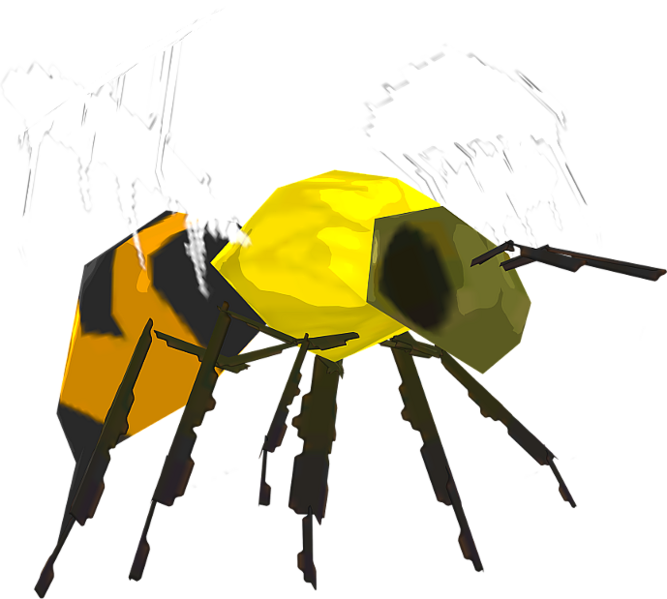 File:BotW Courser Bee Model.png