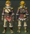 Link wearing the Snowquill Set from Breath of the Wild