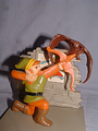 Action figure of Link fighting a Keese from The Legend of Zelda