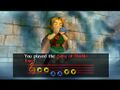 Link playing the "Song of Double Time" from Majora's Mask