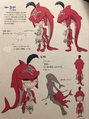 Mipha in concept art for Sidon as a child