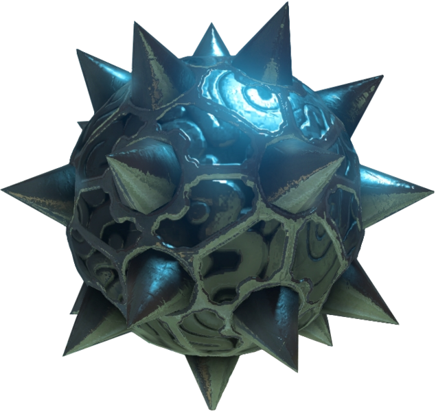 File:BotW Spiked Iron Ball Model 2.png