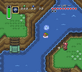 The Whirlpool Waterway close to the Witch's Hut in Zora's River in A Link to the Past