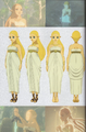 Concept art of Zelda in her ceremonial robe
