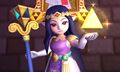 Princess Hilda seen holding the Triforce of Wisdom in A Link Between Worlds