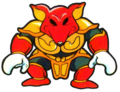 Artwork of a Red Goriya from A Link to the Past (Barcode Battler II)