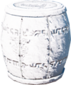 A stone Barrel found in Shrines of Light from Tears of the Kingdom
