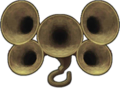 Illustration of the Deku Pipes seen when playing them from Majora's Mask 3D
