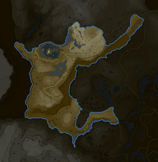 Tabantha Frontier map from Tears of the Kingdom