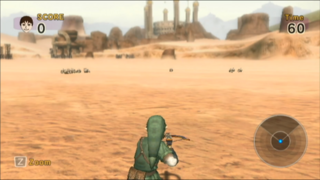 Gerudo Moldorm: Defender screenshot from Link's Crossbow Training
