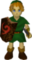 Young Link's in-game model from Ocarina of Time