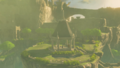 The Hyrule Castle Gazebo before being destroyed from Breath of the Wild