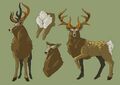 Concept art of a Mountain Buck from Breath of the Wild