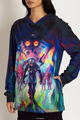 A model wearing a Fierce Deity Link Hoodie Sweater