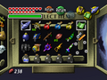 The Select Item screen from Majora's Mask