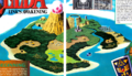 Artwork of Koholint Island from Volume 50 of Nintendo Power