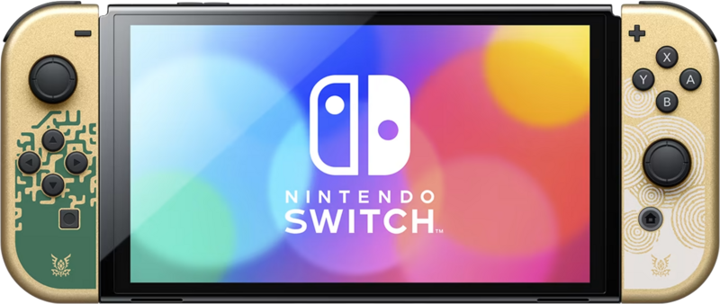 File:Nintendo Switch OLED Model TotK Edition Handheld Mode.png