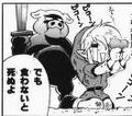 A Sword Pig Warrior staring Link down from Oracle of Seasons 4-koma Gag Battle