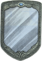 Artwork of the Mirror Shield from The Legend of Zelda: Link's Awakening – Nintendo Player's Guide