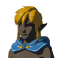 Icon of the Hylian Hood with Blue Dye worn down from Tears of the Kingdom