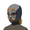 Icon of a Radiant Mask with Gray Dye