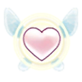 Icon of a Gratitude Crystal with the Light Element from Hyrule Warriors: Definitive Edition