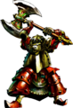 Artwork of Nabooru as an Iron Knuckle from Ocarina of Time