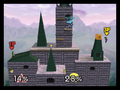 The Hyrule Castle stage from Super Smash Bros.