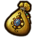 Giant Wallet inventory icon from Twilight Princess