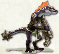 Concept art of a Dark Lizalfos from Skyward Sword