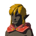 Icon of the Hylian Hood with Red Dye worn down from Tears of the Kingdom