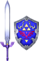 Master Sword and Hylian Shield from SoulCalibur II