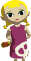Aryll in her skull dress from The Wind Waker