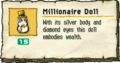 The Millionaire Doll along with its description