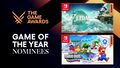 A promotion for Tears of the Kingdom's Game of the Year nomination released by Nintendo