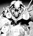 Ganon with his trident in the A Link to the Past manga.
