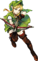 Concept art of Linkle using a Crossbow from Hyrule Warriors