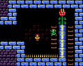 Link climbs near a Piranha Plant in Link's Awakening DX