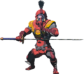 Model of a Yiga Blademaster wielding an Eightfold Longblade from Tears of the Kingdom