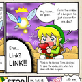 An excerpt from the first part of the Link's Hijinks webcomic